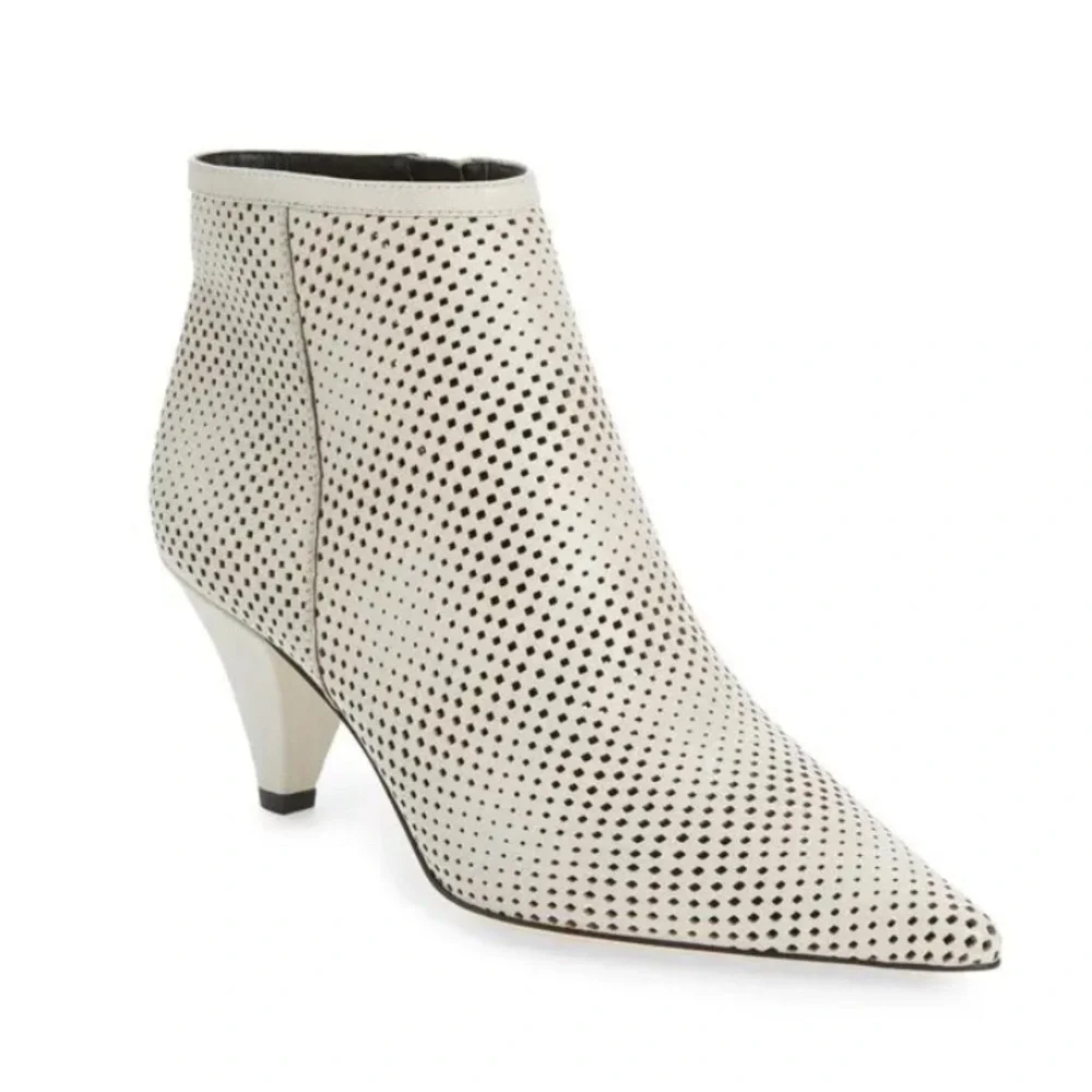 Franco Sarto Bobbi Perforated Pointy Toe Bootie